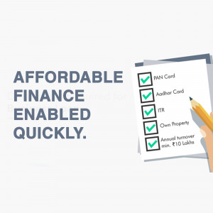 Image showing a checklist for finance requirements like PAN Card, Aadhaar Card, ITR, and property ownership.