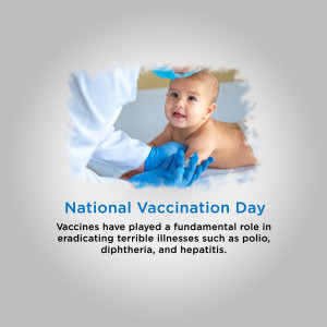 Doctor vaccinating a baby for National Vaccination Day