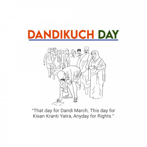 Illustration depicting the Dandi March led by Mahatma Gandhi