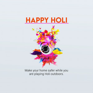 Happy Holi - Home Safety Artwork For Threads