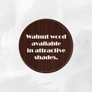 Walnut wood texture with text advertising available shades