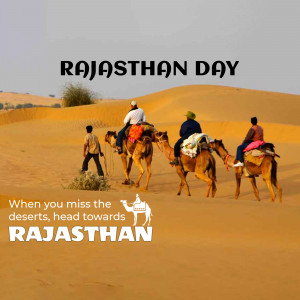 People riding camels in the Rajasthan desert