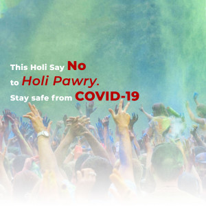 Holi Safety Message Post For Facebook
