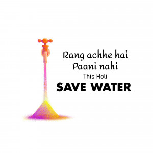 Save Water This Holi Promotional Banner For Facebook