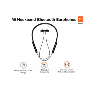 Mi Neckband Bluetooth Earphones - Black