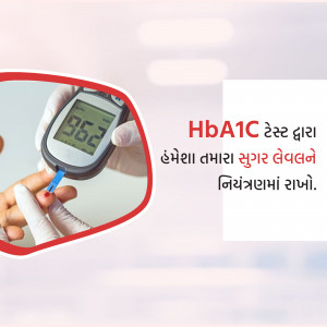 A person checking their blood sugar level with a glucometer.