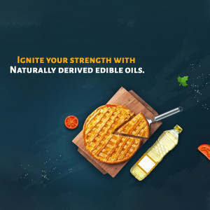 Grilled flatbread with oil bottle and tomato