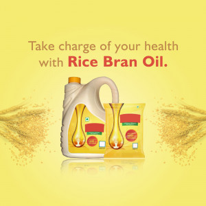 Rice Bran Oil - Health & Wellness Graphic For Threads