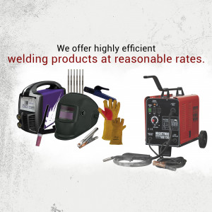Welding equipment including welding machine, helmet, gloves, and accessories