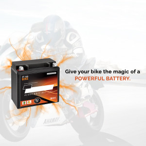 Ahamay Motorcycle Battery Poster For Telegram