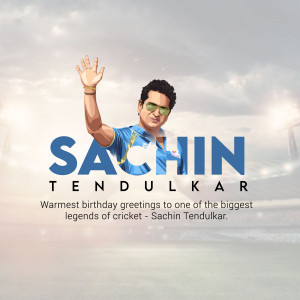 Sachin Tendulkar birthday greeting image