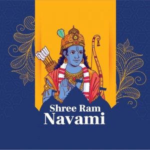 Illustration of Lord Rama for Shree Ram Navami