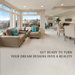 Bright and airy living room with large windows overlooking a landscape.