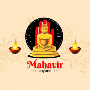 Illustration of Lord Mahavir for Mahavir Jayanti