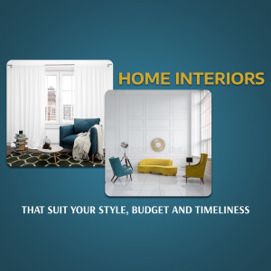 Collage of modern home interior designs with text overlay.