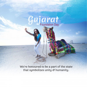 Woman taking a selfie with a decorated camel in the Rann of Kutch, Gujarat