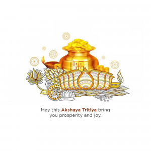 Illustration of traditional Indian elements for Akshaya Tritiya