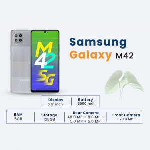 Samsung Galaxy M42 5G smartphone with specifications