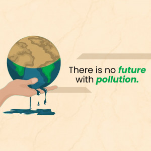 Illustration of a hand holding a melting Earth, symbolizing the impact of pollution.