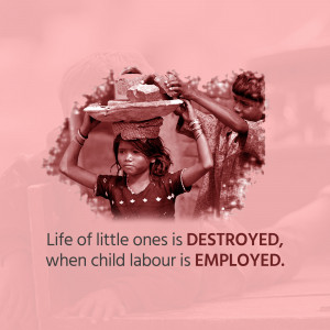 Two young children carrying heavy loads, illustrating the impact of child labor.