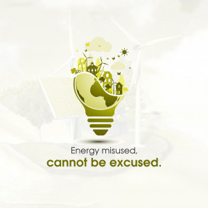 Illustration of a lightbulb shaped like the Earth with renewable energy sources.