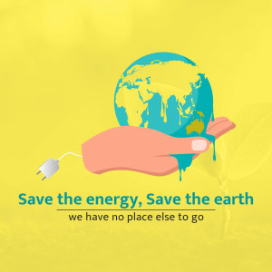 A hand holding a globe with a plug, symbolizing energy conservation and environmental protection.