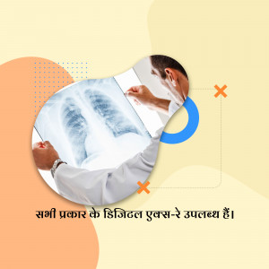 Doctor examining an X-ray image