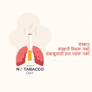 World No Tobacco Day Awareness Design For Telegram