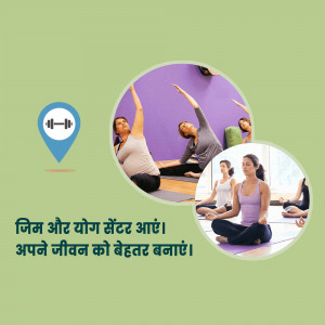 Group of people practicing yoga and fitness exercises in a studio