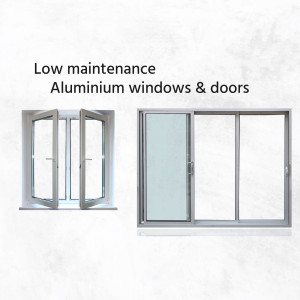 Image of white aluminium casement and sliding windows and doors