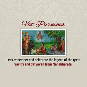 Vat Purnima image depicting Savitri and Satyavan