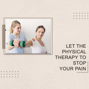 Physical therapist assisting a patient with arm exercises