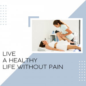 A physiotherapist working on a patient's leg during a treatment session.