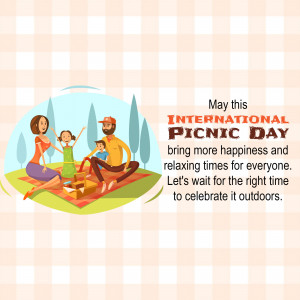Family enjoying a picnic on International Picnic Day