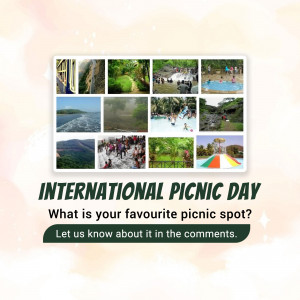 Collage of various picnic spots celebrating International Picnic Day