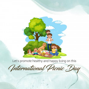 Family enjoying a picnic in a park on International Picnic Day