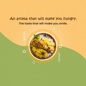 Close-up of a flavorful biryani dish in a white bowl