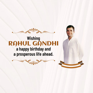 Image wishing Rahul Gandhi a happy birthday