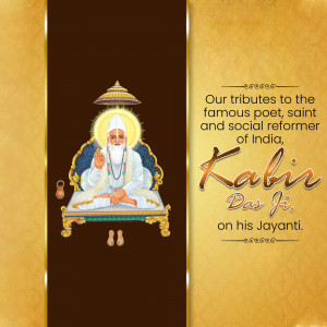Image of Kabir Das Ji on his Jayanti