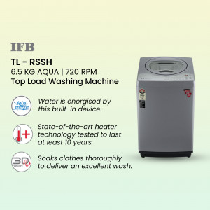 IFB TL-RSSH 6.5 KG Aqua Top Load Washing Machine - Silver Color
