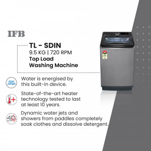 IFB Top Load Washing Machine - TL-SDIN 9.5 KG, 720 RPM