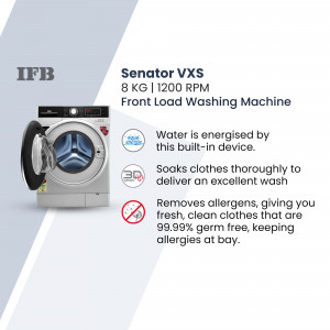 IFB Senator VXS 8 KG Front Load Washing Machine with open door