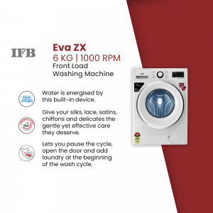 IFB Eva ZX 6 KG Front Load Washing Machine with features highlighted