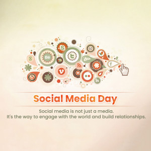 Colorful illustration representing social media icons and connectivity.