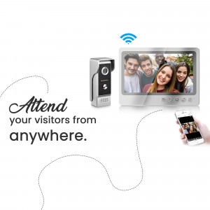 Smart video doorbell with smartphone connectivity