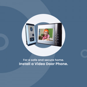 Image of a video door phone with a child visible on the screen