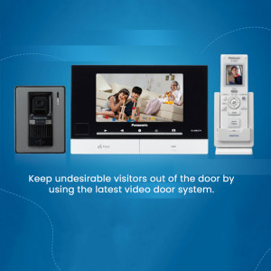 Panasonic video door system with indoor monitor and outdoor camera