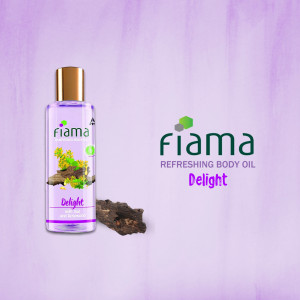 Fiama Refreshing Body Oil Delight Banner For Telegram