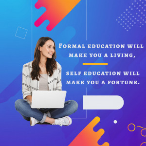 Education And Self-Improvement Graphic For Pinterest