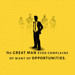 Silhouette of a man in a suit with motivational quote